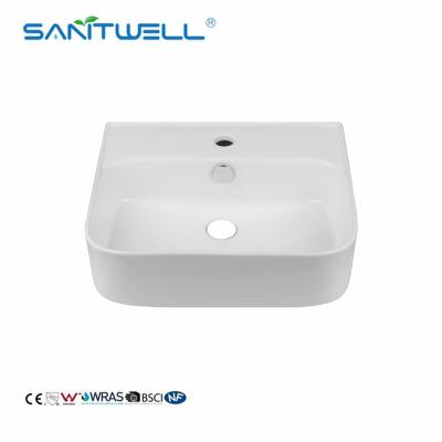 China China Suppliers Modern rectangular Bathroom Art Basin Color Wash Basin Ceramic Basin Above Counter Basin for sale