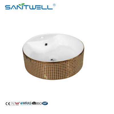 China Chaozhou  Ceramic Basin Washing Basin Countertop Ultra Thin Edge Bathroom Above Counter Basin for sale