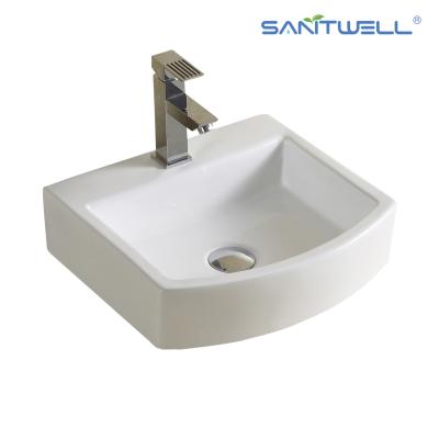 Chine Blanc en céramique du bassin AB8299 au-dessus de contre- salle de bains ultra mince Art Basin de bord de partie supérieure du comptoir de lavabo d'évier de navire de bassin à vendre