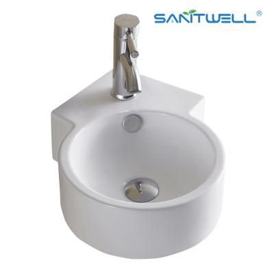 Cina Bianco ceramico del bacino AB8302 sopra il contro bagno ultra sottile Art Basin del bordo del controsoffitto del bacino di lavaggio del lavandino della nave del bacino in vendita