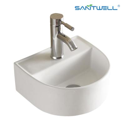 China Ceramic Basin AB8307 square chaozhou suppliers wall hung sink Above Counter Basin for sale