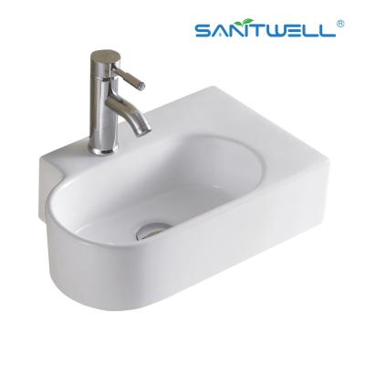 China AB8317 Modern Bathroom Art Washing Basin Hotel Countertop Ceramic Basin Above Counter Basin for sale