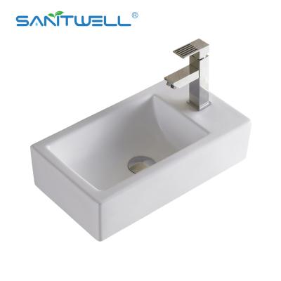 China Bathroom Furniture Modern Above Counter Basin Various Types Mini Vessel Sinks Ceramic Basin For Lavatory for sale