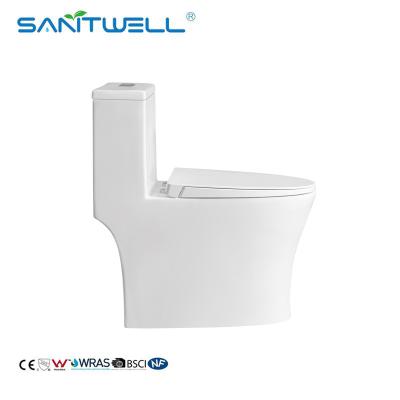 China Sanitaire moderne ceramische ééndelige het toiletkom van het waren Randloze Ceramische Ééndelige Toilet voor badkamers SWM8609 Te koop