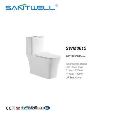 Cina Toilette di un pezzo ceramica SWM8615 del Wc del gabinetto del bagno sanitario degli articoli in vendita