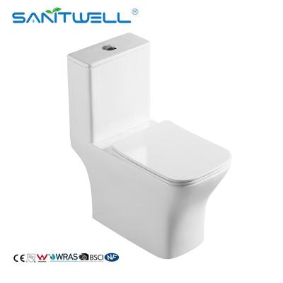 China single toilet one piece toilet ceramic toilet seat round shape washdown SWM8617 for sale