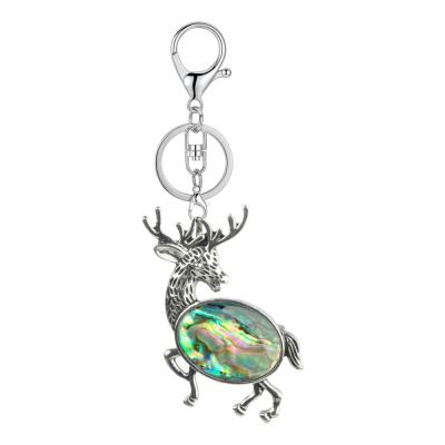 China Metal Women Reindeer Reindeer Sika Deer Gemstone Jewelry Rings Quartz Pendant Crystal Accessories for sale