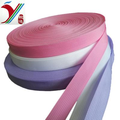 China Factory direct sale 25mm 30mm 38mm 50mm PP webbing viable tape for luggage and furniture belts for sale