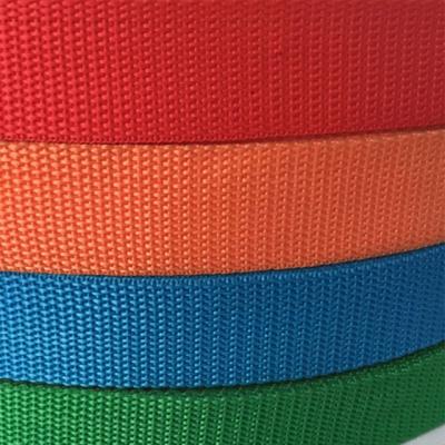 China Sustainable Colored 38mm PP Webbing Plain Webbing Tape For Bags&suitcase for sale