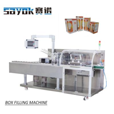 China Bulb Shrinking Light Box Filling Automatic Food Box Packaging Shrinking Packing Machine for sale