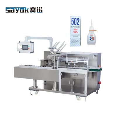 China 502 Horizontal Multi Function Automatic Food Box Packing Machine Glue Small Box Strong Cartoning Machine for sale