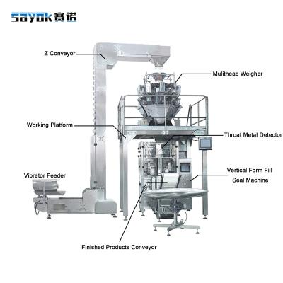 China machinery & Hardware Packaging Machine Multihead Weigher Pistachios Almonds Packing Machine Automatic Vertical Sachet Food Packing Machine for sale