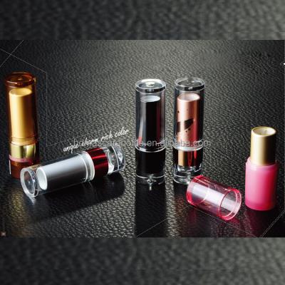 China Waterproof Aluminum and Plastic Screen Printing Mini Cosmetic Purse Package Case Container Makeup Bottle Empty Lipstick Tube for sale