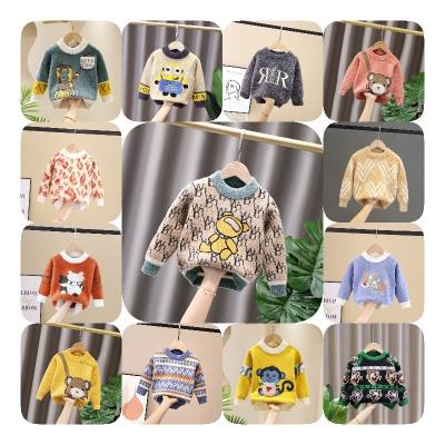 China Warm sweater 2022 anti-shrink children's clothing autumn and winter boys new comfortable bottom pullover western style sweater wholesale for sale