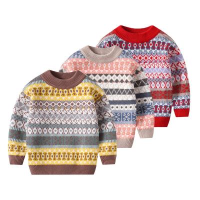 China New Boys' Round Collar Color Anti-Shrink Embroidered Fashion Knit Sweater For 2022 for sale