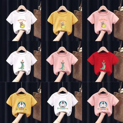 China Summer new breathable cartoon clothing children's short sleeve T-shirt boys and a half sleeve girls 2022summer jacket manufacturers wholesale for sale