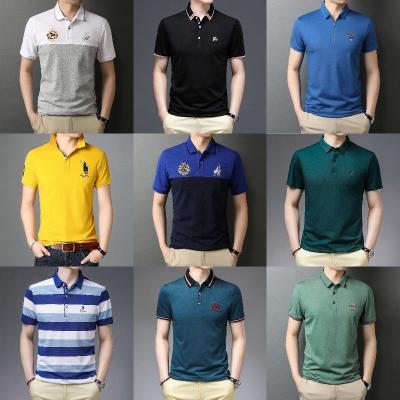 China 2022 Summer Fashion High Quality Anti-wrinkle Men's Casual Polo Shirt Embroidered Polo Short Sleeves Made In China for sale