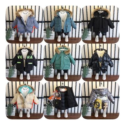 China 2022 new viable men's and women's children's padded jacket cartoon printed down cotton jacket for sale