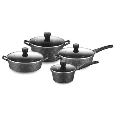 China DSFOM 8503 Professional Stylish Cooking Aluminum Set Cookware Package Sustainable For Daily Meals for sale