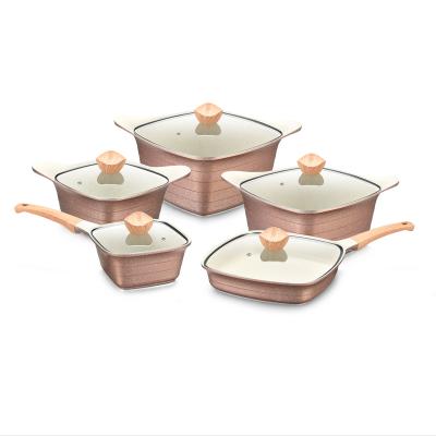 China Sustainable Luxury Aluminum Collection DSFOM 8504 Elegant Aluminum Pot and Pan Assortment from Cookware for sale