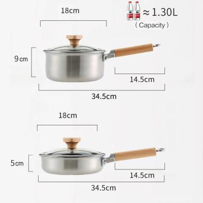 China DSFOM 5301 Sustainable Premium Stainless Steel Durable Soup And Stock Pots Cookware Soup Milk Pot for sale