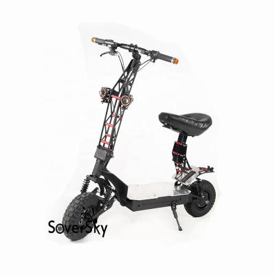 China 60v30AH 100Km Double 4000W Motor Unisex Foldable Waterproof Adult Electric Scooter 2 Wheel for Adults Drop Shipping Foldable Scooters for sale