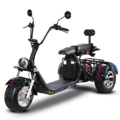 China EEC COC Standard Certified Electric Trike 2000w Three Wheel Fat Wheel Mobility Scooter Factory Price Moped For Adults for sale