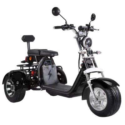 China Soversky 2000W Battery 3 Wheel Aluminum Alloy Electric Mobility Motorcycle Detachable Scooter 60V 20A for sale