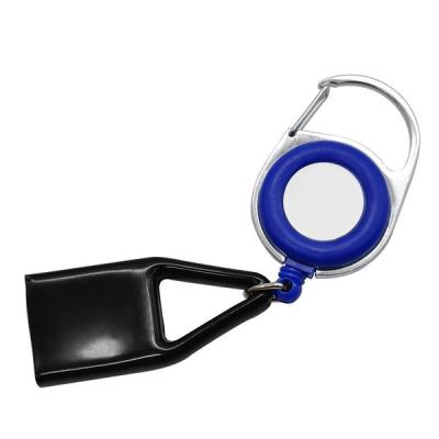 China Retractable Carabiner Badge Holder Low Price Plastic Badge Reel Retractable Reels With Leash Lighter Holder for sale