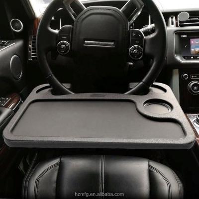 China Durable Cheap Universal Meal Tray Drink Cup Bracket Car Steering Wheel Food Table for sale