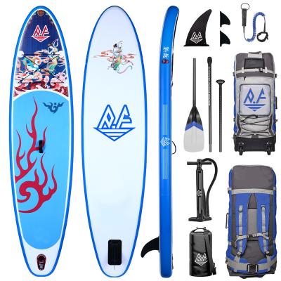 China 11ft Unisex Paddle Surfing Inflatable Surfboard Sup Stand Up Soft Paddle Boards Surfboard for sale