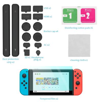 China Goods 16 in 1 Accessory Bundle for Switch Including Tempered Glass Screen Protector (2 Bundles) for sale