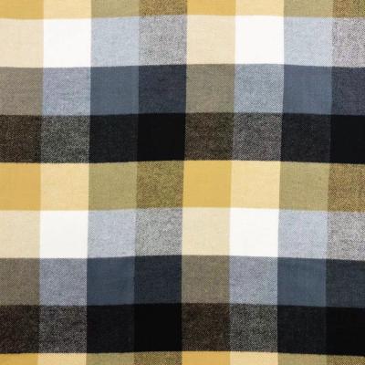 China Jasper Dobby Flannel Cotton Plaid Feeling Down Hang Fabric for sale