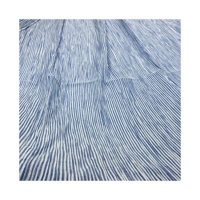 China Viable Stripe Crepe Ply Fabric Crepe for sale