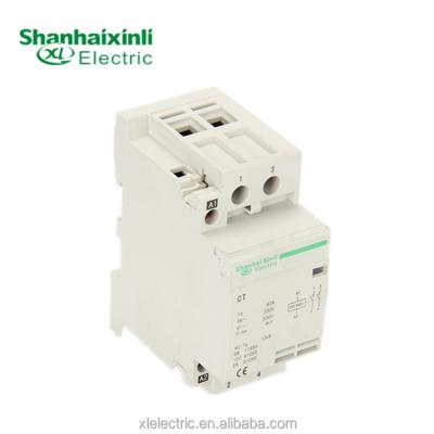 China Household XINLI CT-63A Series Household Contactor 63A Din Rail 2 Pole Contactor for sale