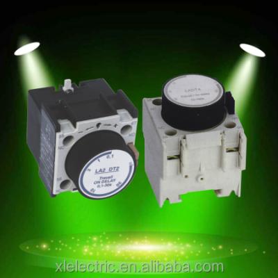 China XINLI Epoxy Time Delay LA2-DT2 For CJX2 LC1 Contactor Auxiliary Blocks Delay Timer for sale