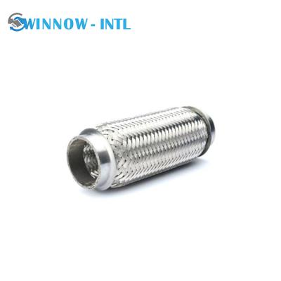 China Auto Parts 201 or 304 Stainless Steel Inner and Outer Corrugated Exhaust Bellows Hose Auto Flex Tube Corrugated Pipe for sale