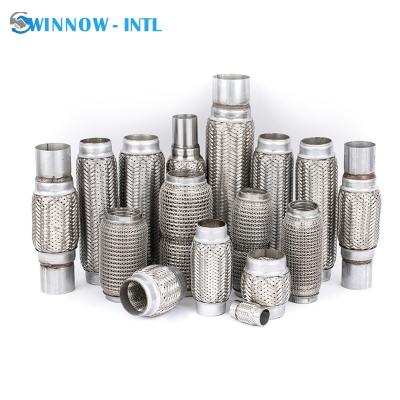 China auto exhaust flex pipe bellows suppliers importers price metal stainless steel mesh cable ex factory Camry material pipe for sale