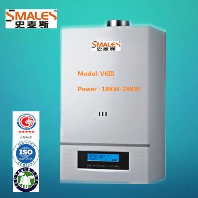 China Hotel Smales Standard CE Wall Hung Gas Boiler Gas Water Heater (24kw-V6III) Best Seller in Azerbaijan, Uzbekistan for sale