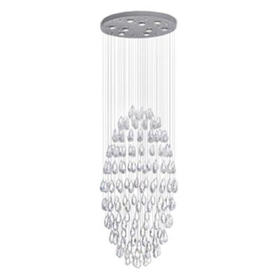 China Modern Large Ball Crystal Stairwell lighting Chandelier for sale