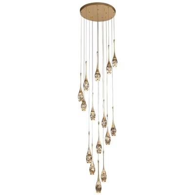 Chine Wholesale Crystal Chandelier Stairwell Pendant lights Colombia Lighting à vendre