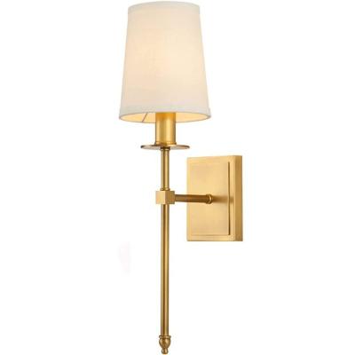 China Hotel Hallway Living Room Bedroom Bathroom Wall Lamp Metal and Fabric 56*10*24cm 1- for sale