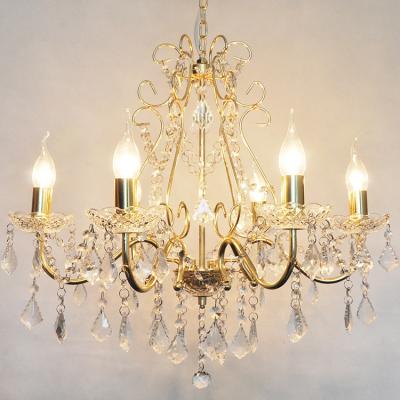 China 180° Beam Angle Classic Candle Hanging Crystal Chandelier for Modern Living Room for sale