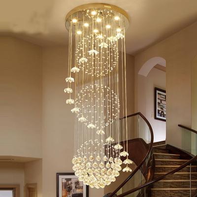 China Luxury Hanging Crystal Chandelier for Modern Decor Onsite Metering 180 Degree Beam Angle for sale