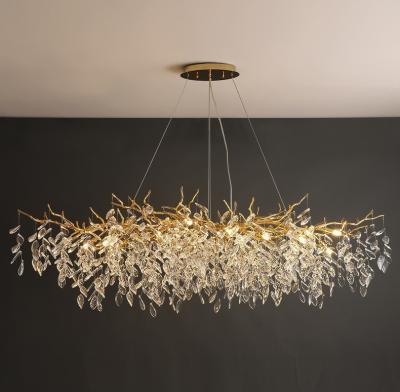 China Modern Tree Branch Crystal Chandelier Lighting with 3500K Warm White Color Temperature zu verkaufen