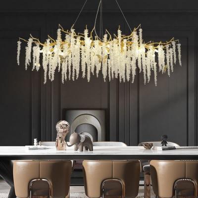 중국 Home Hotel Lighting Tree Branch Chandelier Modern Luxury Minimalist LED K9 Crystal Chandelier 판매용