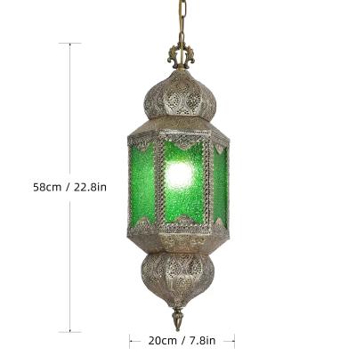 China Decorative Moroccan Lamp with 3500K Warm White Outdoor Pendant lamp Bohemian Lighting for sale