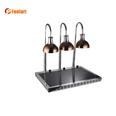 China Stainless Steel Lift-up Warmer Buffet Display Lamp Commercial heat lamp for food for sale