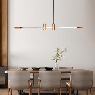 中国 Modern Luxury Gold LED Pendant Lights for Home Office Bar Iron Hanging Fixtures 1 PCs/Ctn 販売のため