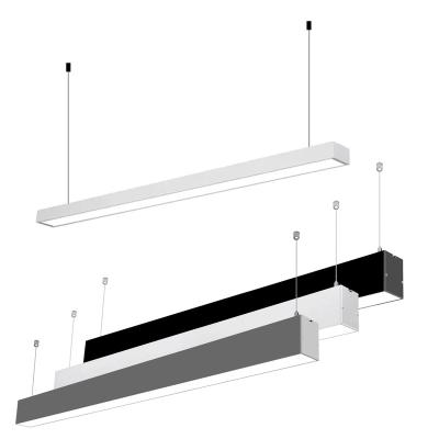 China Diseño moderno estilo de oficina suspendido colgante luz 20w 30w 40w 50w 100w 1200mm 1500mm en venta